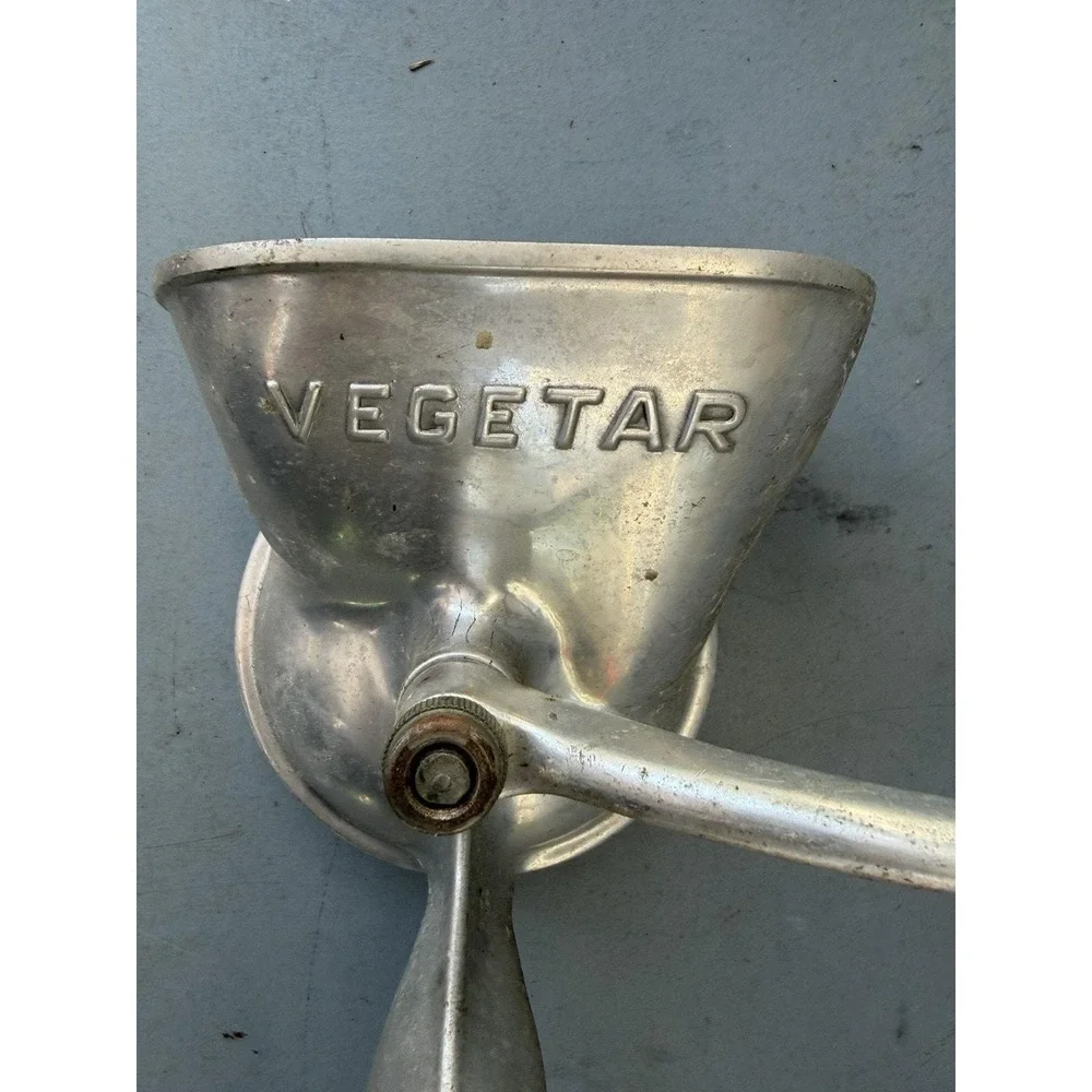 Vintage European Vegetar Manual Vegetable Grinder Table Clamp